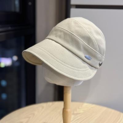 Neue Hüte für Damen Herbst und Winter Fischerhüte Breitkrempige Schirmmützen Vielseitiges Temperament Gesicht Zeigend Klein Reithüte Zum Warmhalten