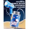 Children's bubble machine, light-up toy, fully automatic bubble gun, can produce a large number of bubbles without batteries or water