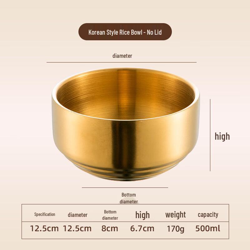 Lijia 304 Stainless Steel Rice Bowls