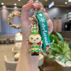 Christmas Key Pendant PVC Cute Three-dimensional Doll Rab Lamb Keychain