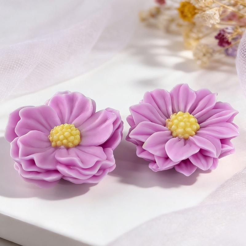 Flower Silicone Fondant Molds Multipurpose Silicone Mould Baking Tool for Making Candle Soap Chocolate Cake Decoration