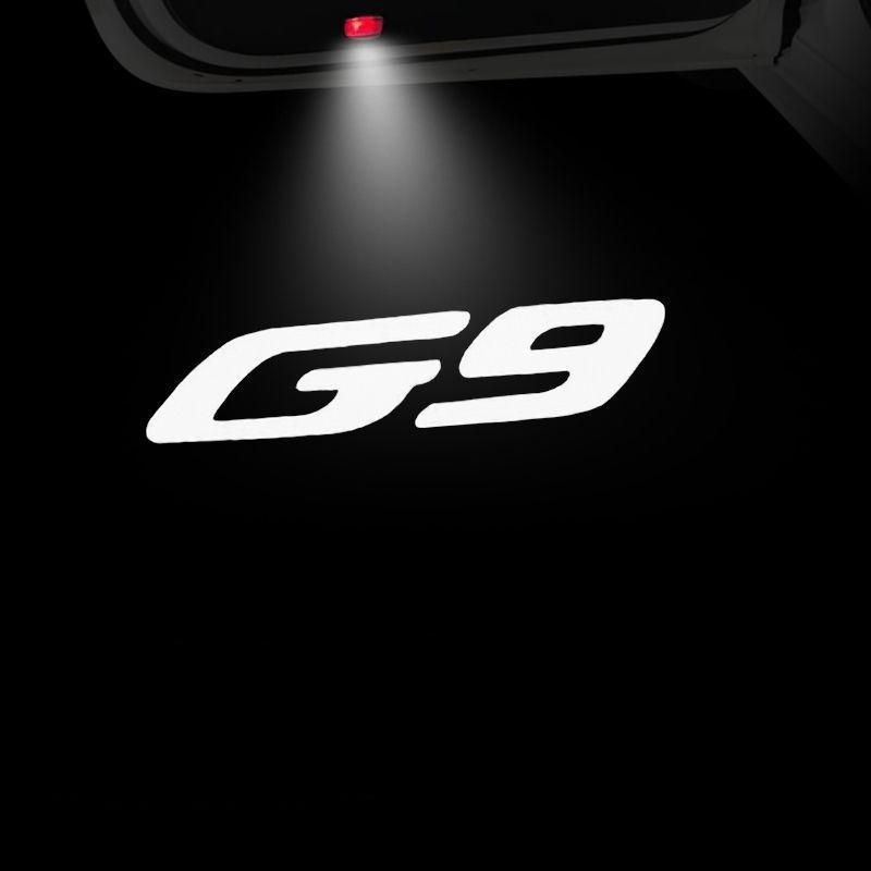 2PCS For Xpeng G9 2022 2023 2024 2025 LED Car Logo Laser Projector Welcome Door Lights Lamps Projection Atmosphere Light