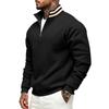 Men's Loose Fit Stand Collar Sweatshirt for Fall Winter Casual Sports