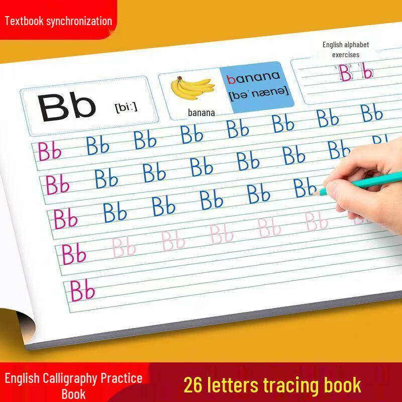 Red Book: English Alphabet Tracing and Writing Practice