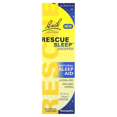 Bach, Original Blütenessenzen, Rescue Sleep Dropper, natürliches Schlafmittel, 0,7 fl oz (20 ml)