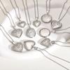 Vnox Never Fade Silver Color Stainless Steel Women Locket Pendant, Openable Heart Pendant Necklaces, Life Tree Floral Collar