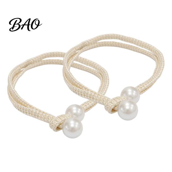 Wall Damage Free Curtain Holders 1 Pair Tiebacks for Drapes, Adjustable Rope Tie Backs, Faux No Drill Buckles Pearls Cord Buckle Holder Home