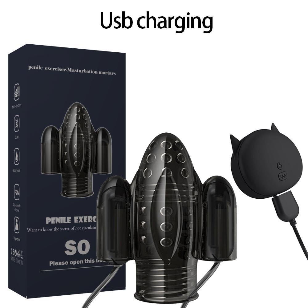 3 Models Male Stimulation Glans Trainer Massage Cup Penis Stimulator Masturbation Delay Training Electric Shock Medical-devices