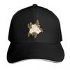 White  Gold Florals Baseball Cap Golf Hat Unisex Uv Protection Solar Hat Golf Custom Cap Hats For Women Unisexs