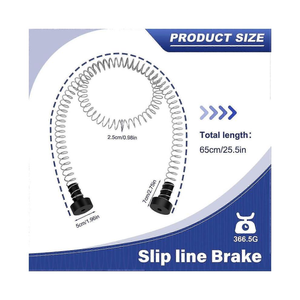 Zipline Spring Brake 165cm Stainless Steel Zip Line Spring Brake Heavy Duty Zipline Brake Speed Red