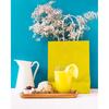 Qiqee 24PCS Medium Gift Bag with Handles Bulk 11"x5"x8" Gift Bags Bright Yellow Bags Multiple Uses (Medium Size)