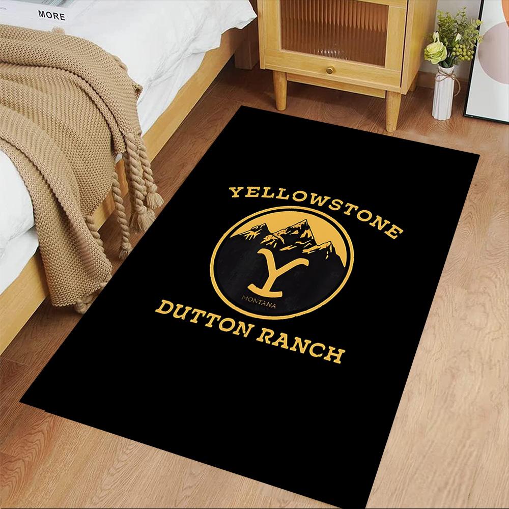 Yellowstone Western Adventure Floor Rug Office Rug Suitable for Living Rooms Entryway Outdoor Study Room Anti-slip Rug Decorate Offices