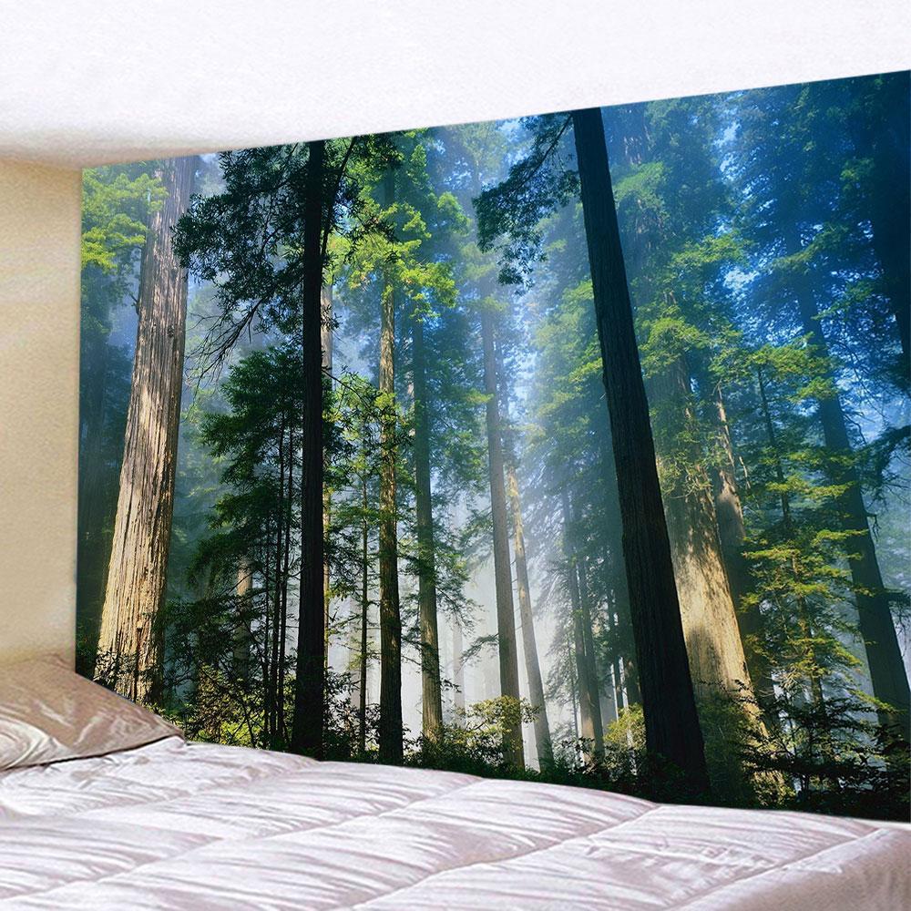 Autumn Forest Plants Tapestry Nature Landscape Tapestry Wall Hanging Hippie Bedspread Bohemian Style Home Room Decoration