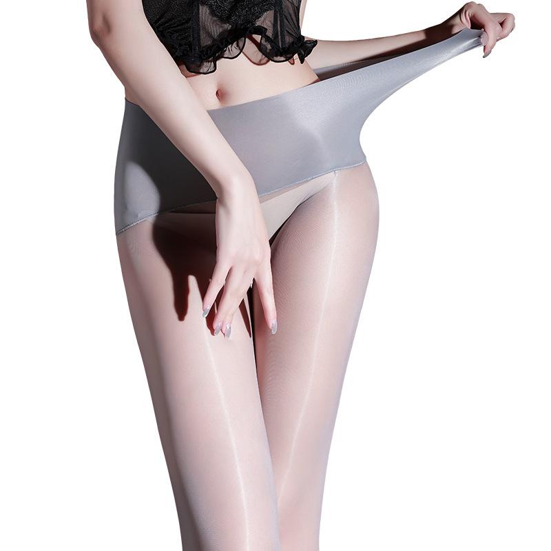 Men'S And Women'S 0D Glossy Stockings With Seamless Crotch, Ultra-Thin Shiny Sexy Silky Pantyhose, Horse Oil Stocking