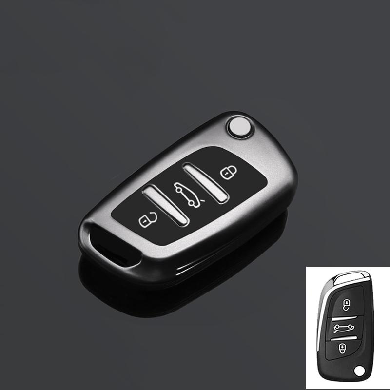 

Fashion Tpu Car Flip Key Case Cover For Citroen C1 C2 C3 C4 C5 Xsara Pica For Peugeot 306 407 807 For Ds Ds3 Ds4 Ds5 Ds6 Bag