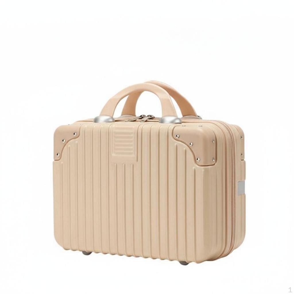 Mini Suitcase Makeup Case Lightweight Hard Shell Cosmetic Multifunctional Portable Toiletry Box