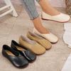 Fashion Women Shoes 2025 Vintage Handmade Shoes Leather Flats Women Shoes Shallow Mouth Casual Fashion Plus Size Loafers Tenis De Mujer