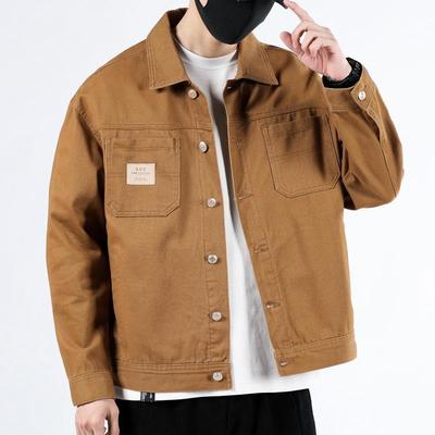 Primavera y Otoño Nuevo Versión Coreana Suelto Tendencia Guapo Chaqueta Tooling para Hombre Ropa Versátil
