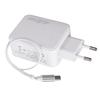 PD45W Fast Power Charger with Retractable Cable Overcurrent Overvoltage Prevention Dual Type C Port Charger for Phones