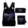 Classic Popular Wild Hearts Game 3D Print 3pcs/Set pupil School Bags Laptop Daypack Backpack Inclined shoulder bag Pencil Case