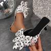 Women Pointed Toe High Heels Shoes Sexy Sandals Summer Fashion Slippers  Elegant Dress Slingback Shoes Walking Slides Woman