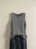 Women's Summer Breathable Ice Silk Knit Sleeveless Round Neck Top