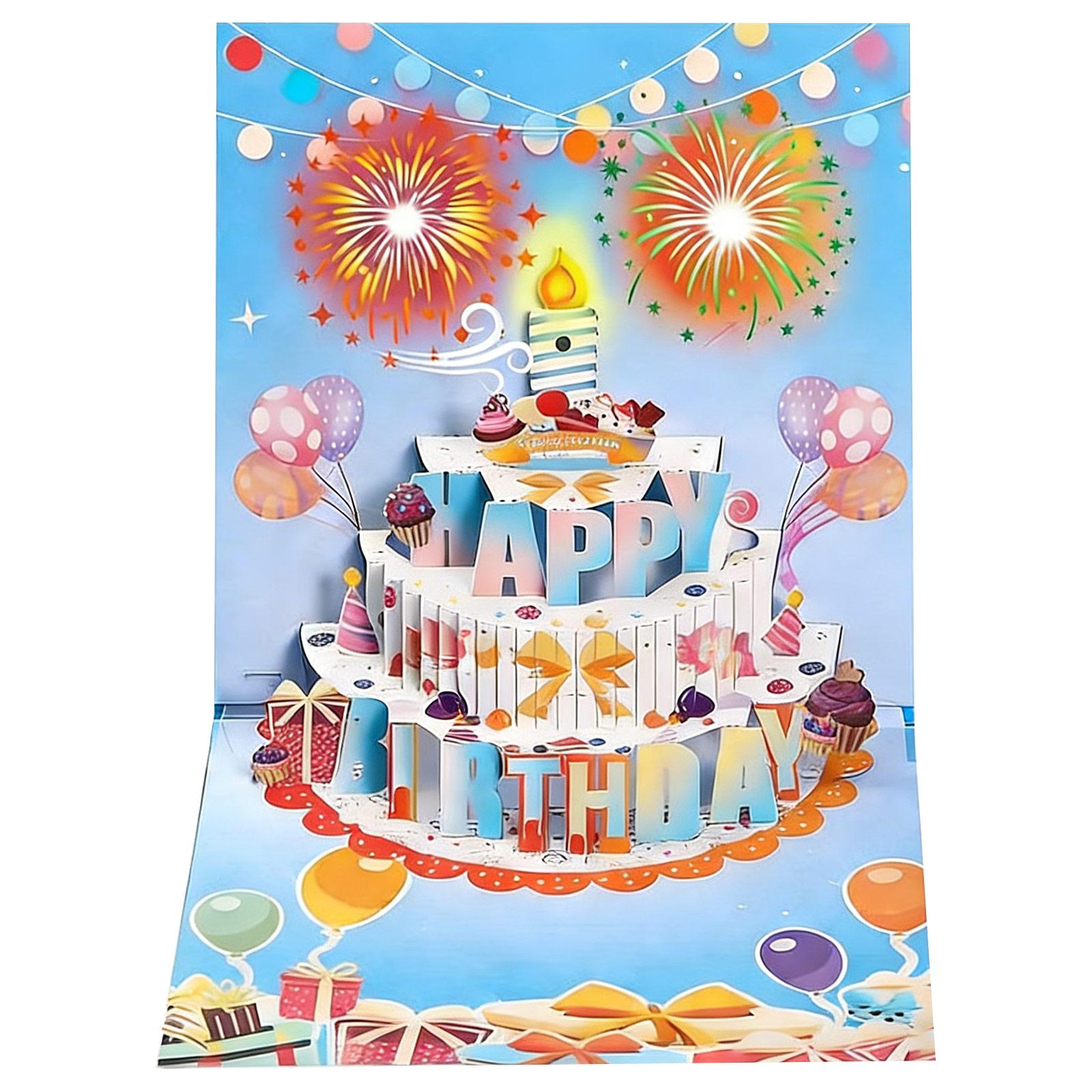 

Поздравительная открытка с музыкальными пожеланиями, подходит для подарков на день рождения