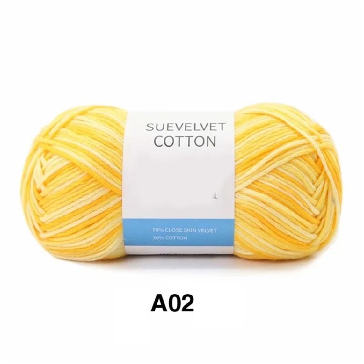 Mixed Color Cotton Yarn Handmade Hat Crochet Thread Supplies Knitting Yarns