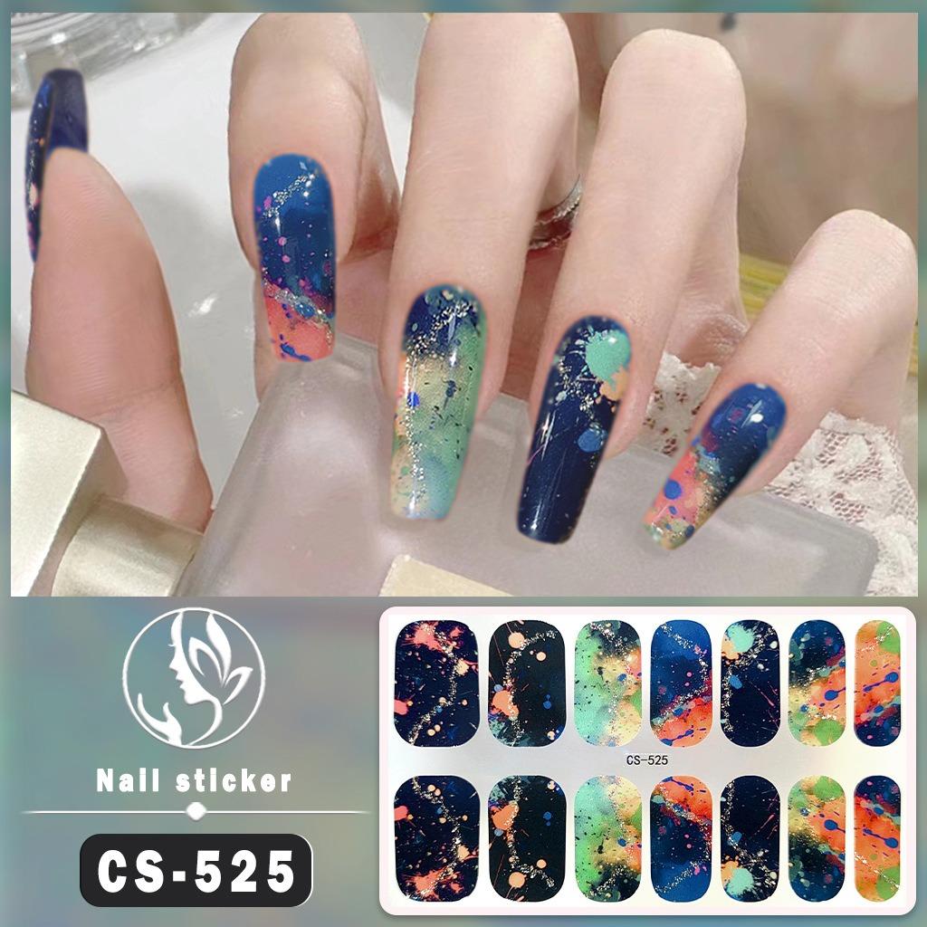 New Series of Waterproof Nail Stickers Made From Soak-free Gel Polish, Full Coverage, Solid Colour, with Iridescent Effect, Nail Paper, Nail Patch