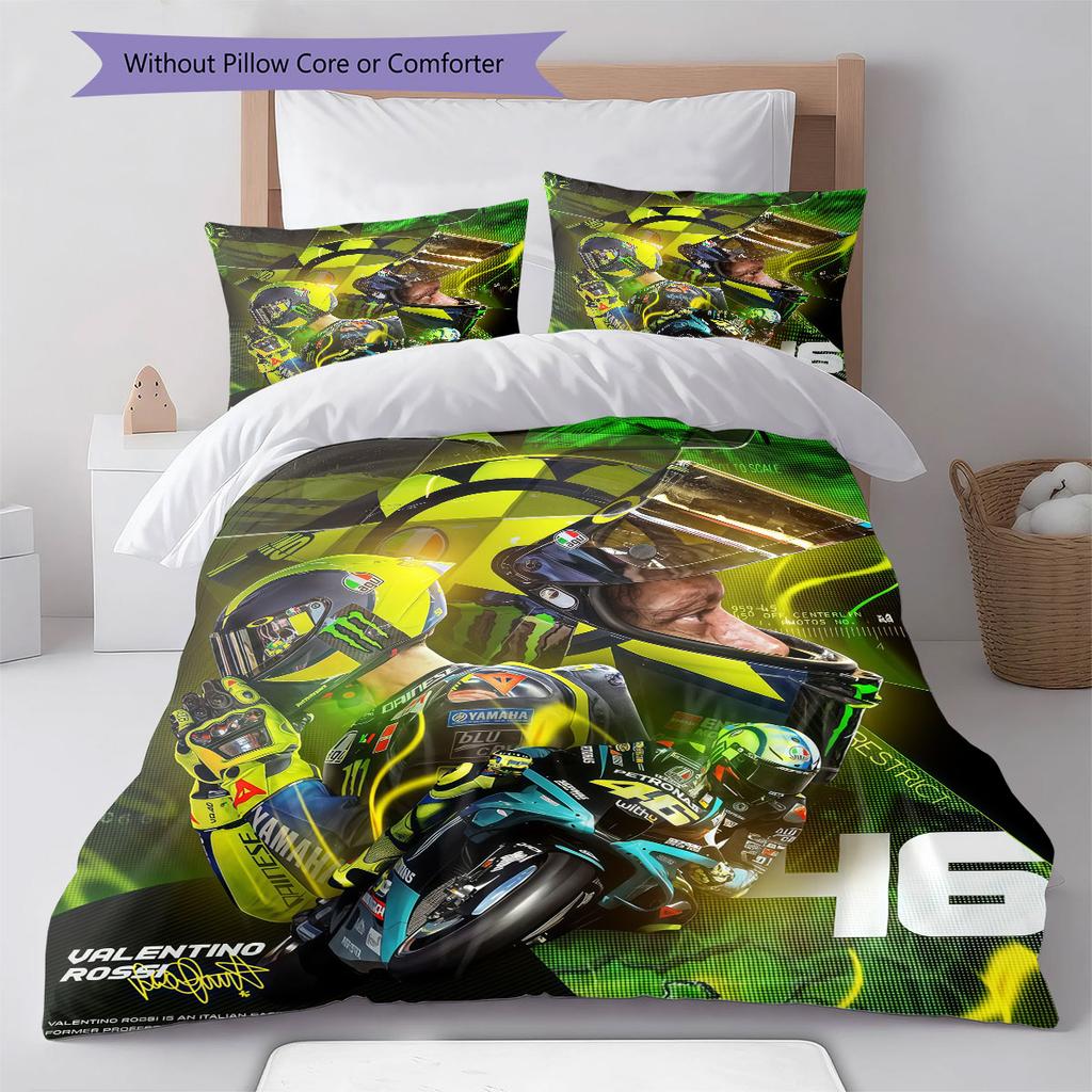 Rossi Oath Bedding Quilt Set Quilt Cover Pillowcase Home Decoration Birthday Gift (1 * Duvet Cover + 2 * Pillowcase, Without Core)