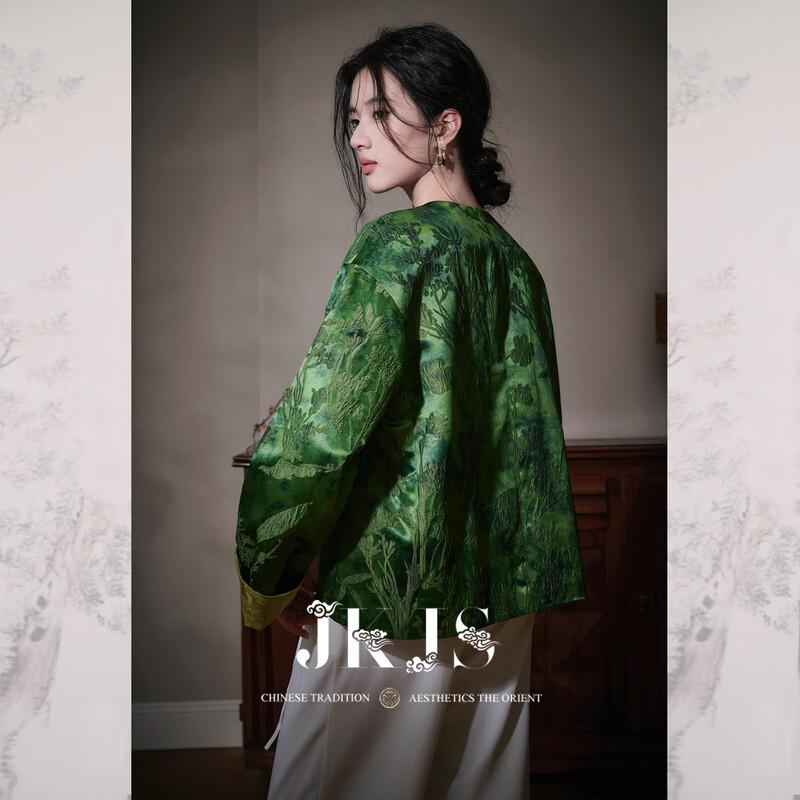 

Двусторонняя жаккардовая куртка в новом китайском стиле JK&JS XL