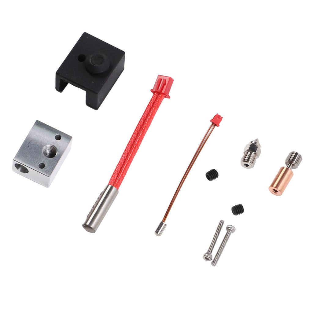 3D Printer Hotend Kit Hot End 300 celsius  Nozzle Throat Heating Block 24V 40W Set for Ender 3 S1