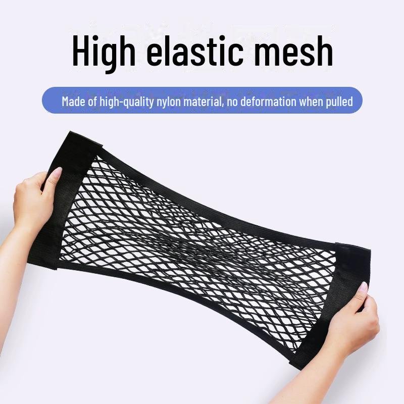 Aufbewahrungstasche aus Netzgewebe mit Klettverschluss für den Kofferraum – Organisieren Sie Ihre wichtigsten Autoutensilien!