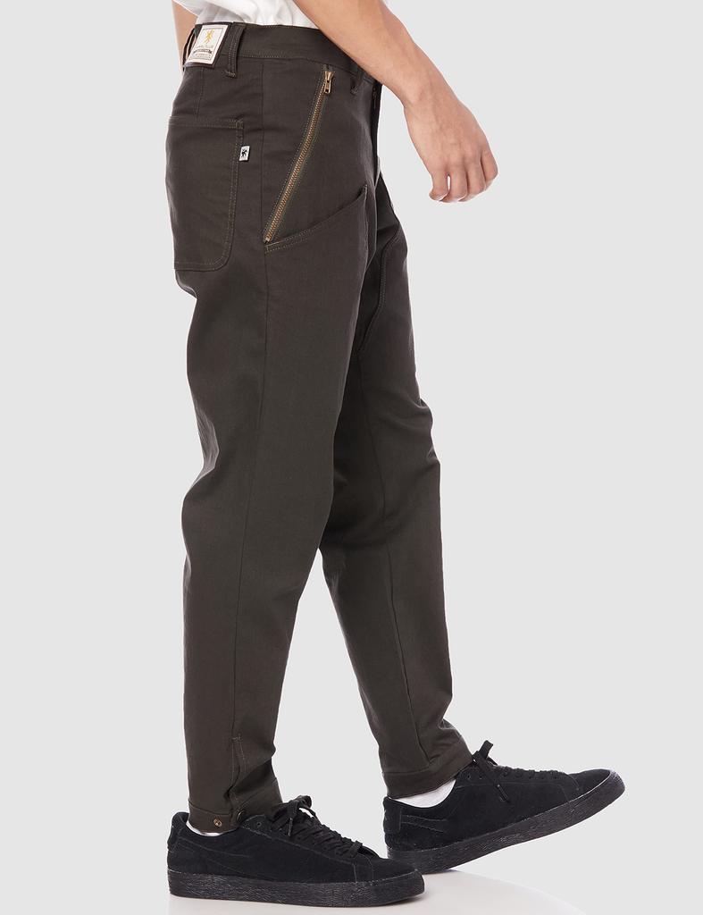 Kapelmuur Cycling Casual Belted Ankle Pants with Pad Removal XS Pants, Unisex, System, Olive,