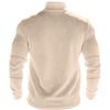 American Style Men Heavyweight Polar Fleece Outdoor Long Sleeve Stand Collar Zip Bottoming Sweatshirt
