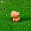 Mini Capybara Figure Ornament Desk Accessories Automotive Car Interior Ornament Resin Figure Miniature Model Animals Decoration
