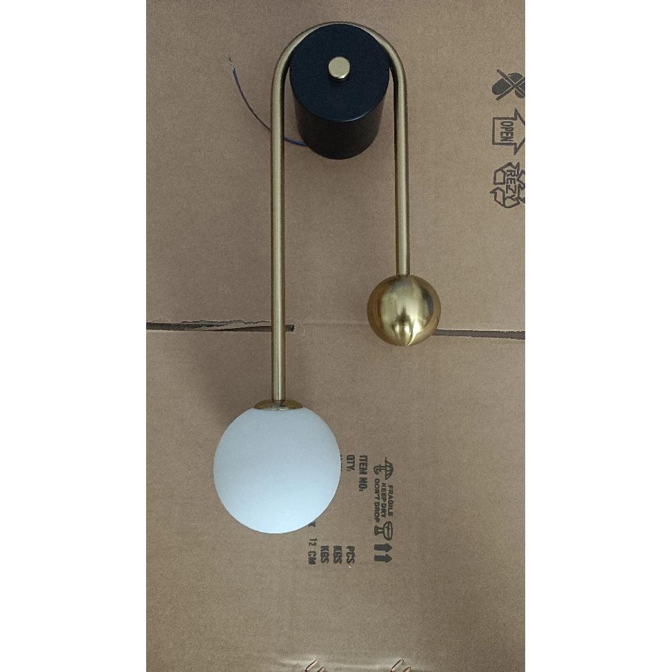 LED Bedroom Bedside Wall Light Lamp Glass Ball Gold Interior Lighting Sconce For Home Decor Living Room Corridor Luminaire