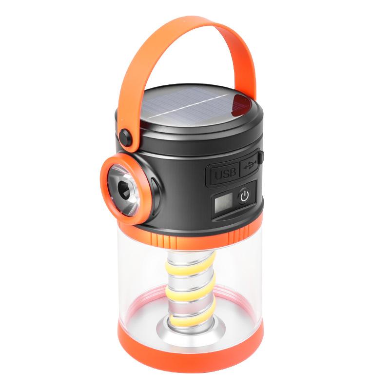 Solar Charging Camping Light Power Display Outdoor Multi-function Lighting Tent Light Multi-light Source Horse Light