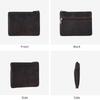 Men's Crazy Horse Leather Card Holder & Coin Purse, Vintage Genuine Leather Mini Wallet, Portable Small Coin Bag for Pocket