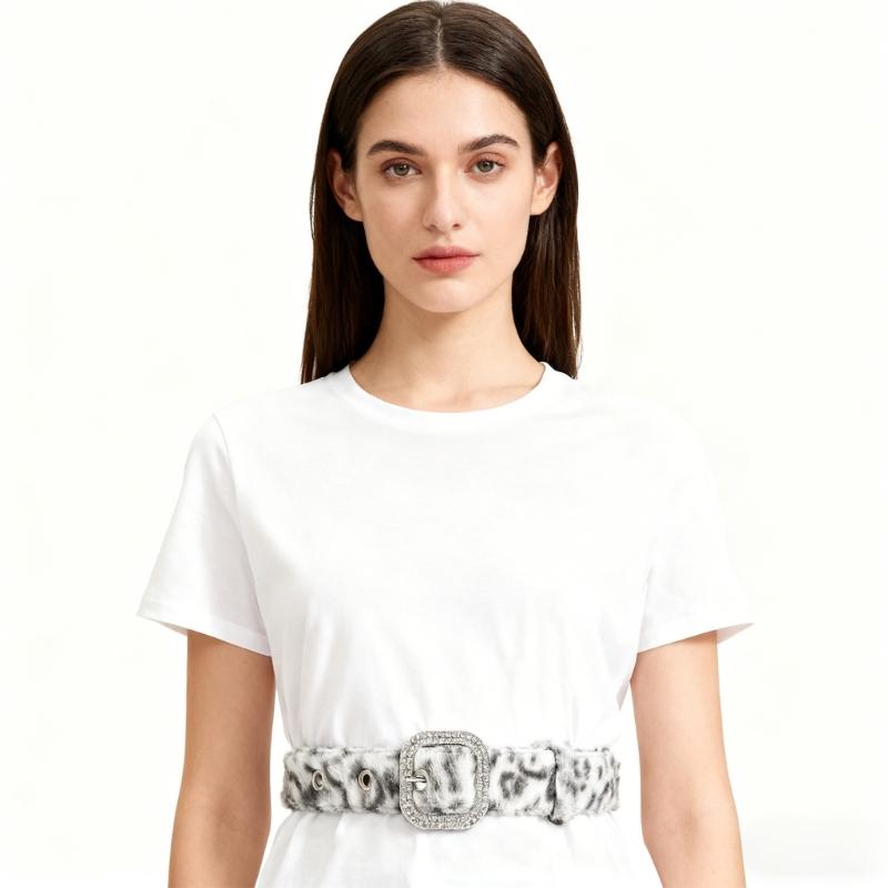 Pružný pásek s leopardím vzorem Nastavitelný pas Pro každodenní nošení Pohodlná a odolná látka