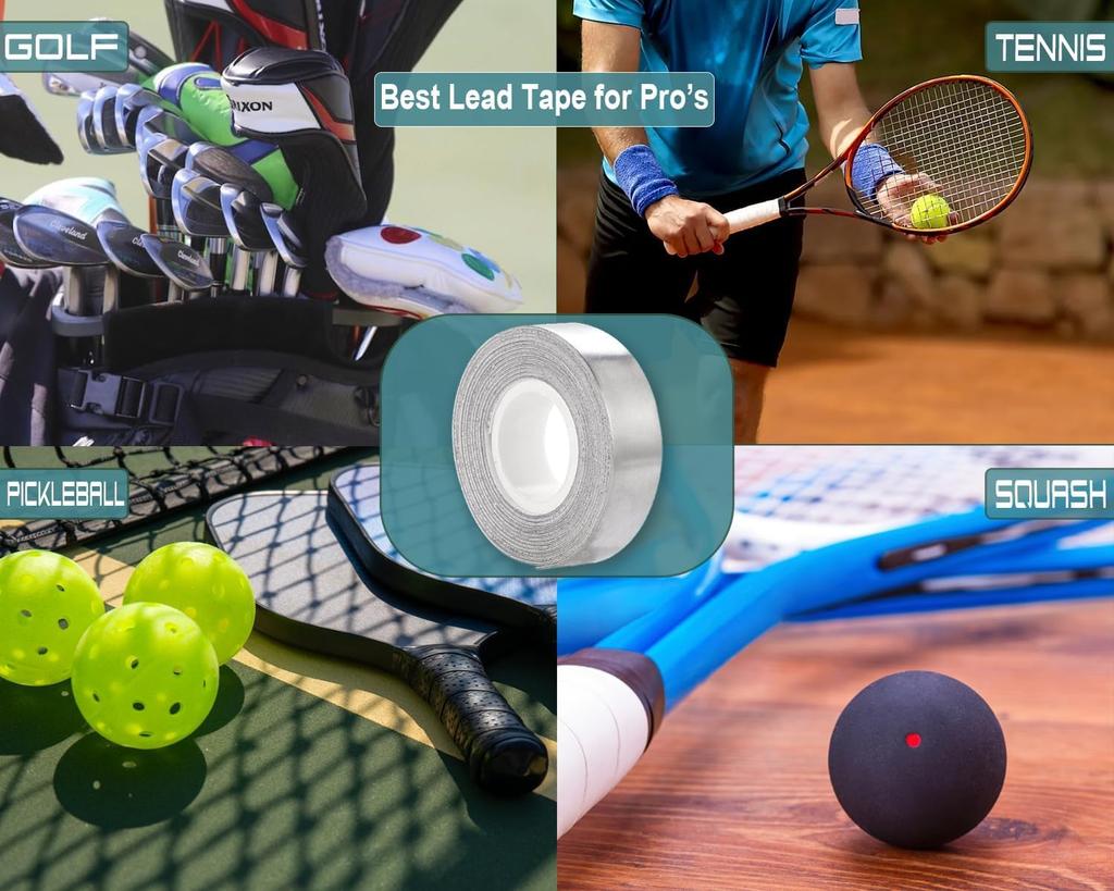 Lead Foil Tape for Golf Tennis and Fishing Lead Balance Golf Maintenance High Density Lead x 2g/inch Clubs, Rackets, Rods, Sheet, Tape, Supplies,