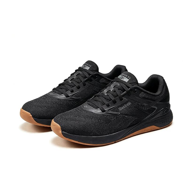 Reebok Nano X5 Fabric Cushioning Abrasion Resistant Cushioning, Wear Resistant Low top Casual Running Shoes Men's Black 100209359