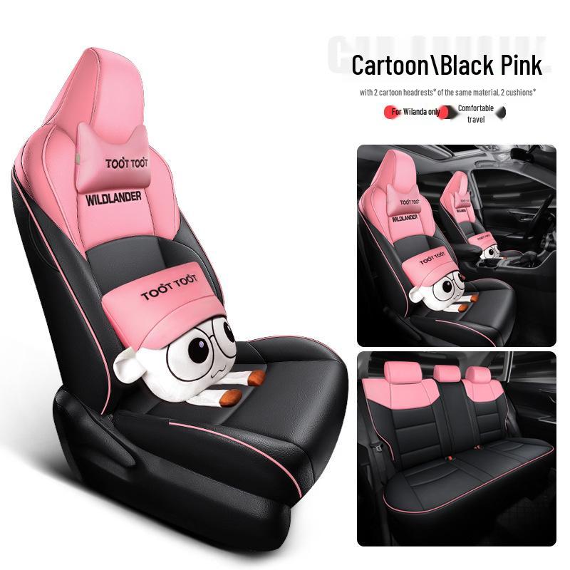 QQG Custom Leather Seat Cover for All-Season Full Coverage - Fits Toyota Venza