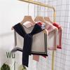 Navy Style Knitted Knot Scarf & Shawl for Women - Autumn/Winter Outerwear