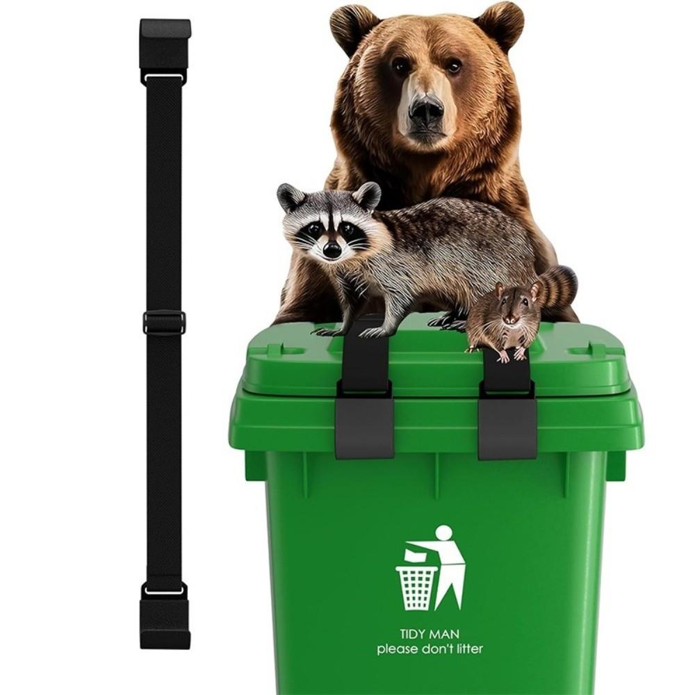 Metal Claws Trash Can Locks Adjustable Outdoor Trash Locks Bin Lid Locks Patio Garbage Bins