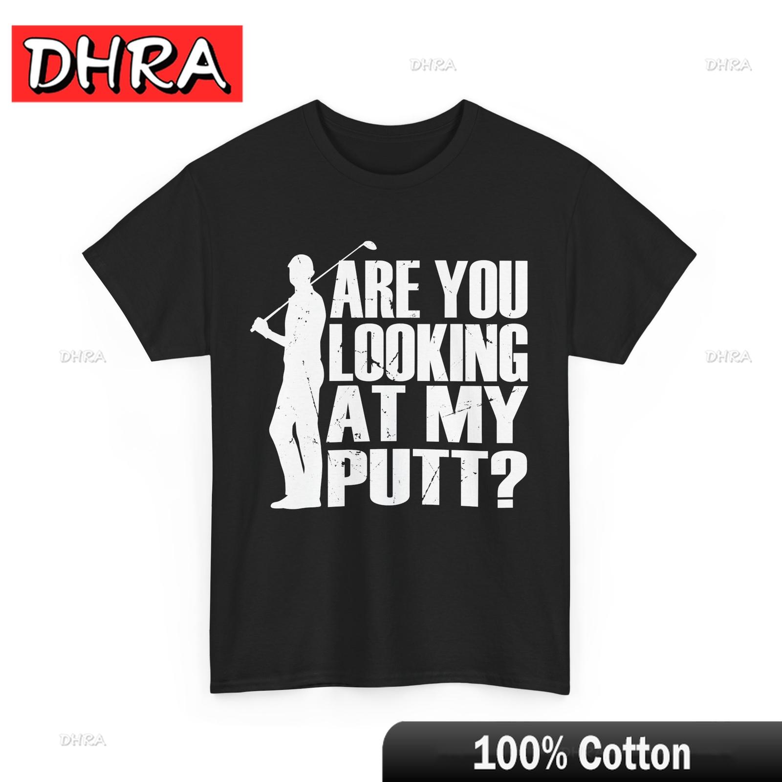 Golfer Shirt Are You Looking At My Putt Golf Player Golf Shirt Cute Women Funny Tshirts Chic Fresh Stylish Top Graphic Printed S