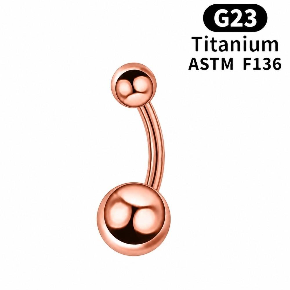 Titanium Alloy Navel Ring External Thread Body Jewelry F136 Navel Stud  Body Piercing