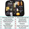 131pcs Watch Repair Kit, Watch Battery Replacement Kit, Professional Watch Tool Kit With Watch Link Removal Tool With 6 Extra Pins And Strap Tool