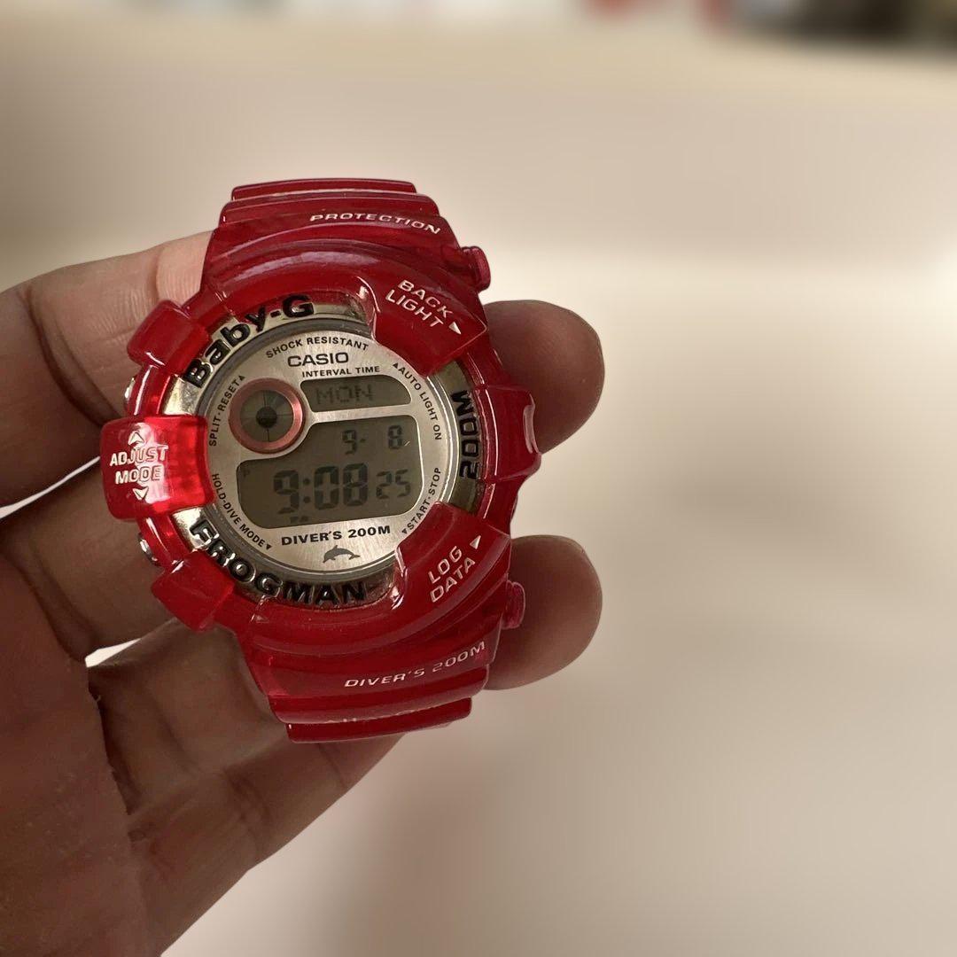 

[USED] CASIO BABY-G Diver s Watch Red 200m I.C.E.R.C