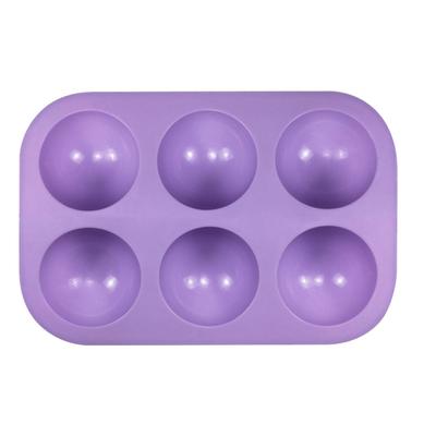 6 Mulden Schokoladenkuchen Backform Halbkugel Halbrund Kuppel Silikonform